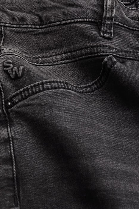 TROUSERS CASUAL LONG ON GREY DENIM STRETCH WASHED GREY DENIM 6