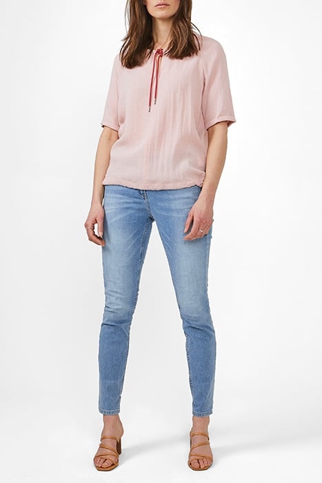 BLOUSE WOVEN SHORT SLEEVES RUBY BLUSH 1