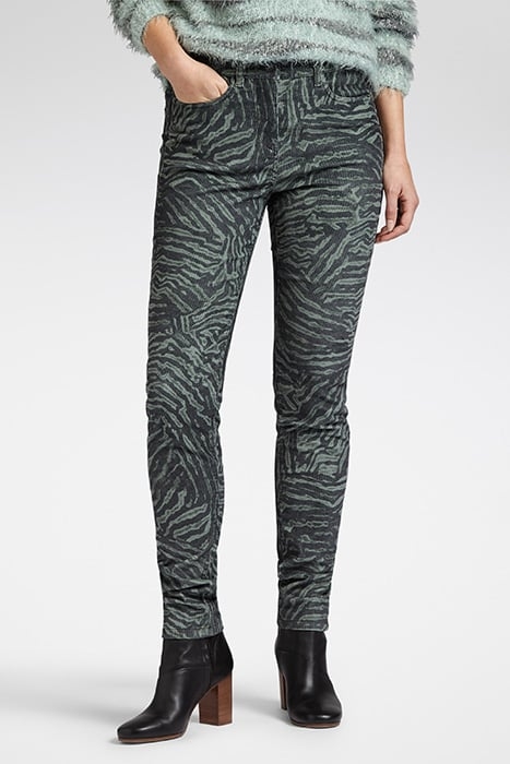 TROUSERS CASUAL LONG ON PRINTED CORDUROY STRETCH ROSEMARY GR 1