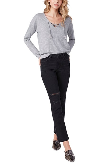 CLAUDINE RAW HEM SLATER DESTRUCTED 3