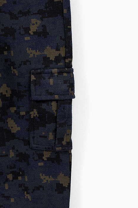 BOYS’ INDIGO CAMOUFLAGE PIXEL COMBAT.STYLE TROUSERS INDIGO 3