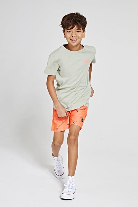 BOYS SWIMSHORT SNOOPY HAPPY SKATER NEON ORANGE 5