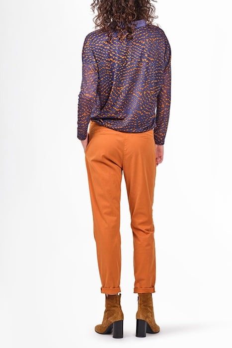 TROUSERS WOVEN LONG 24001767 HONEY GINGER 4