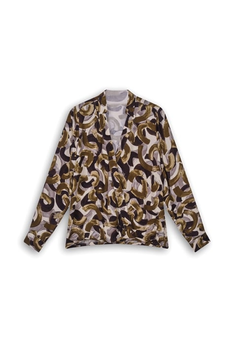 BLOUSE WOVEN LONG SLEEVES 22001958 MILITARY OLIVE 1