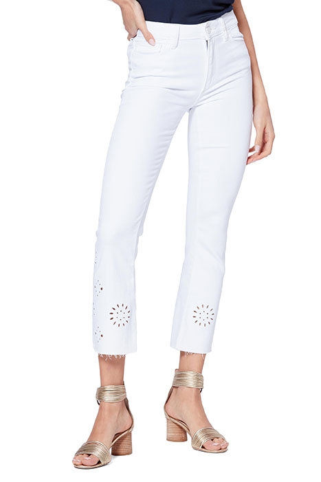 VINTAGE COLETTE RAW HEM CRISP WHITE EMBROIDERED 1