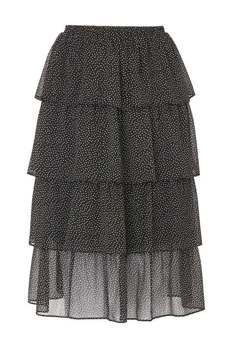 BETTY MIDI SKIRT BLACK/CREAM 4