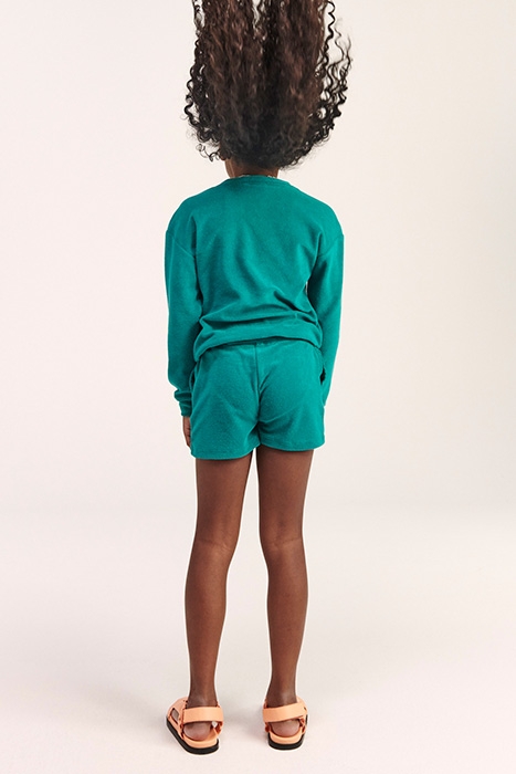 GIRLS MAUI TOWELING SHORT TROPIC GREEN 6