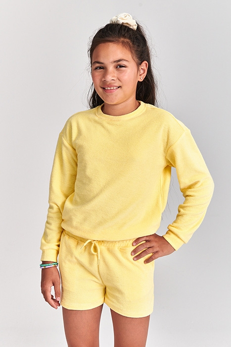 GIRLS HONOLULU SWEATER PINA COLADA YELLOW 3