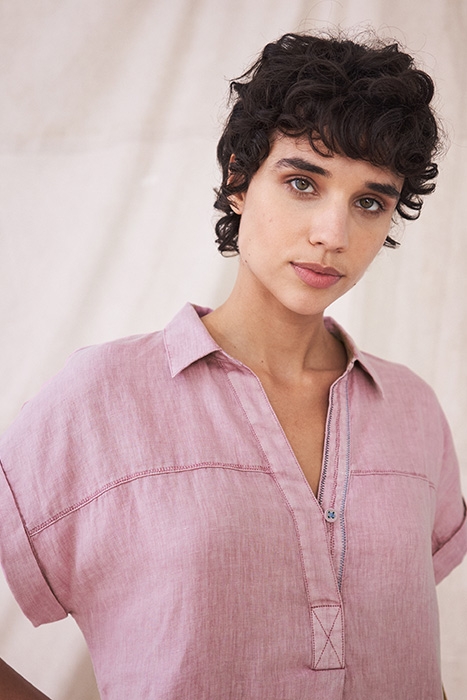 BANTU LINEN TUNIC LGT PINK 4