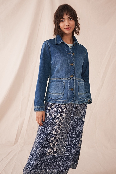 CARRIE DENIM JACKET MID DENIM 2
