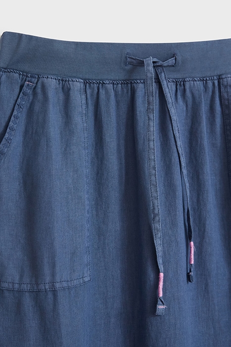 EFFIE LINEN SKIRT BLUE 5