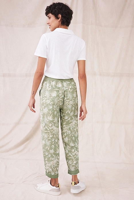 EFFIE LINEN TROUSER GREEN 3