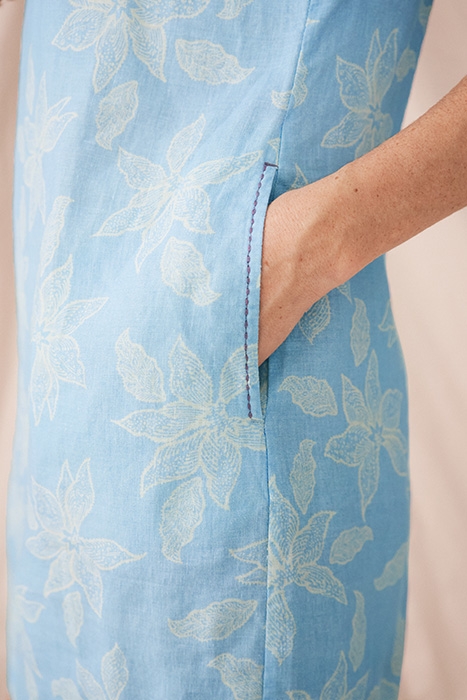 EDIE LINEN DRE BLUE 4