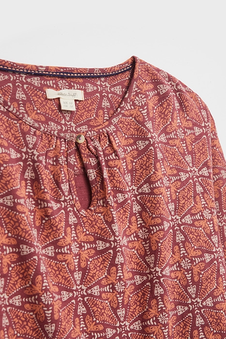 BEA JERSEY TOP PLUM MULTI 5