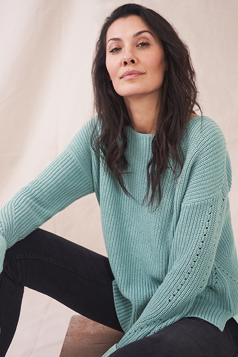 UNA PLAIN JUMPER MID TEAL 2