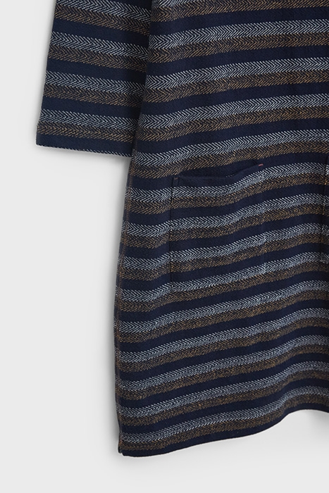 SASHA STRIPE SHIFT DRE BLUE 5