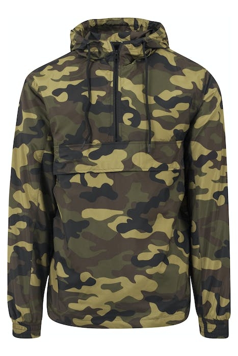 CAMO PULL OVER WINDBREAKER WOODCAMO 1