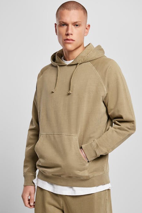 OVERDYED HOODY KHAKI 2
