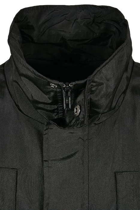 DOUBLE POCKET NYLON CREPE JACKET BLACK 7