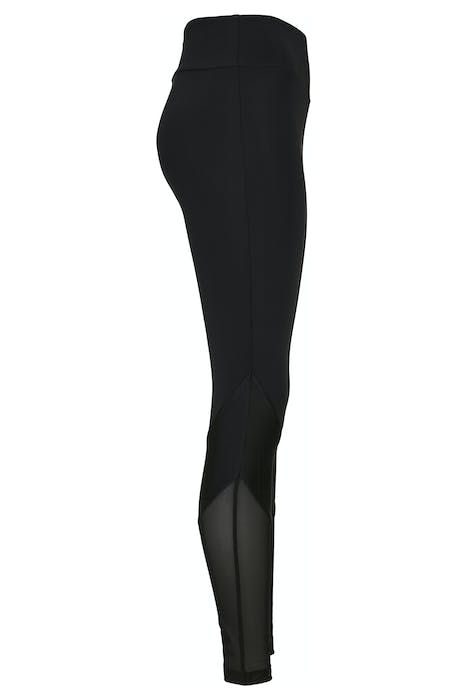 LADIES HIGHWAIST MIXED TECH LEGGINGS BLACK/BLACK 7