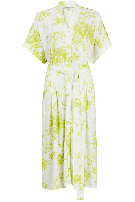 ROSIN RIYAZ DRESS CHARTREUSE YELLOW 1