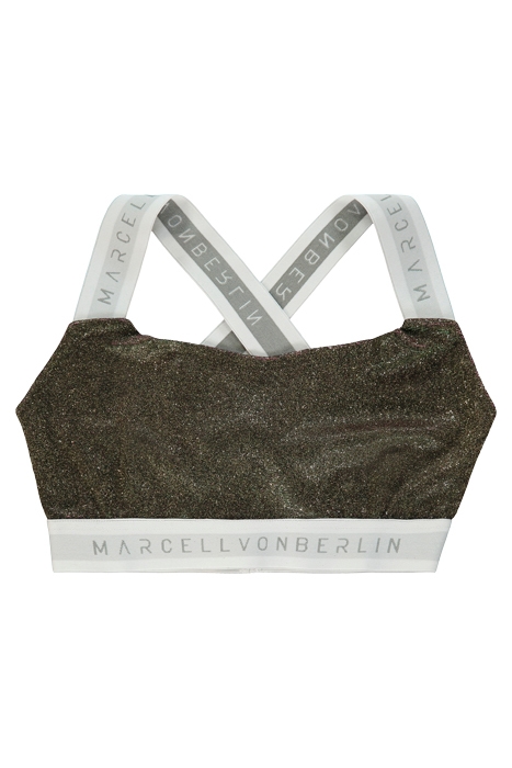 WOMEN'S GLITTER TOP WITH LOGO TAPE WHITE GREEN, PINK 1