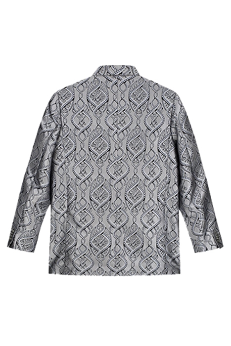 GREY BLUE BRAIDS LILO BLAZER 4