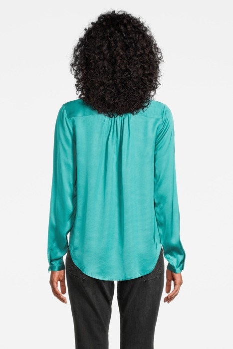 BLOUSE WOVEN LONG SLEEVES 82001234 DARK TURQUOISE 2