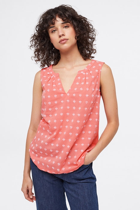 PALM TREE JERSEY VEST PINK 2