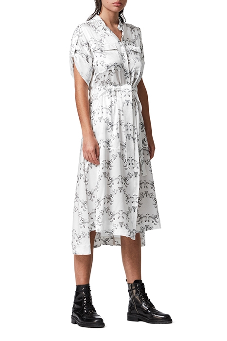 LUCIANA ASSAM DRESS WHITE 2