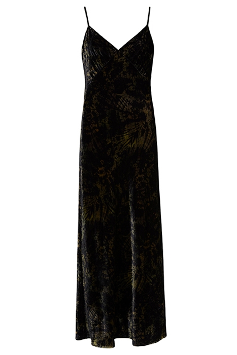 KELSIE PEACE DRESS BLACK/KHAKI GREEN 4