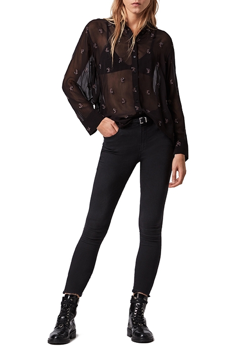 MARIANNA SNAKE SHIRT BLACK 3