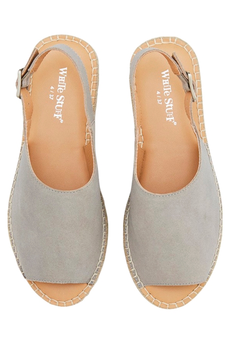 ROXANNE SUEDE FLATFORM LIGHT GREY 3