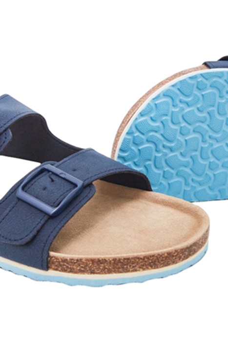 MENS FOOTBED SANDAL MID BLUE 4
