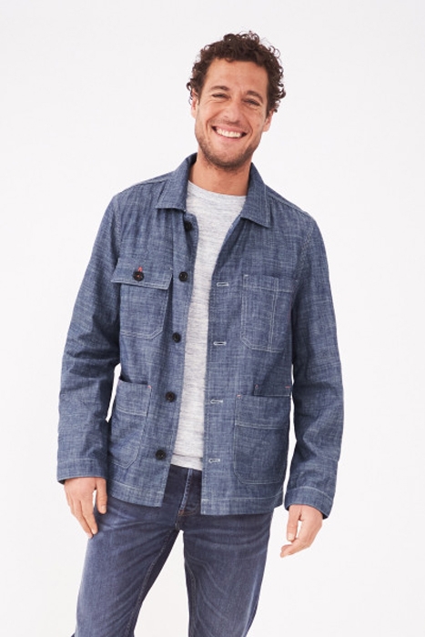 DEMPSEY BAKERS JACKET CHAMB BLUE 2