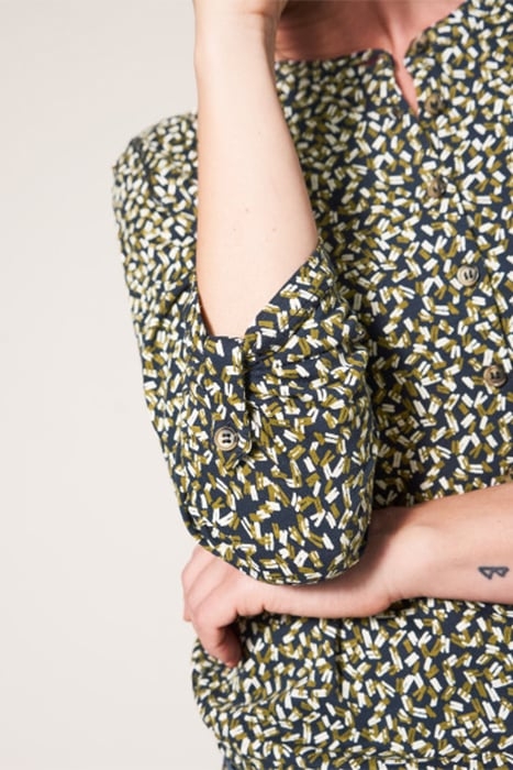 TIA TIE HEM JERSEY SHIRT GREEN 2