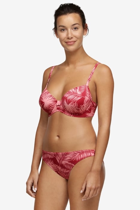 SW BRA TSHIRT BRI PALM LEAF RED PLUM RED PLUM 3