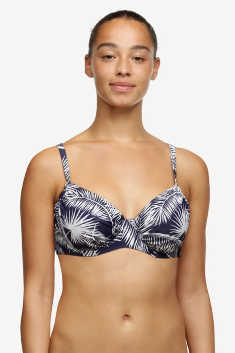 SW BRA UNDERW. COVERING BODEE PALM LEAF NOCTURNAL BLUE 2