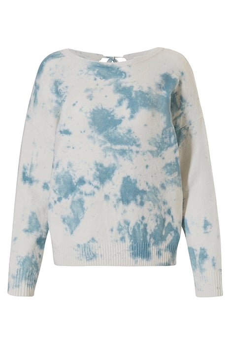 LW OVER HOODIE/SWEATER ELIN LOUNGE KNIT BLUE TIE AND DYE 1