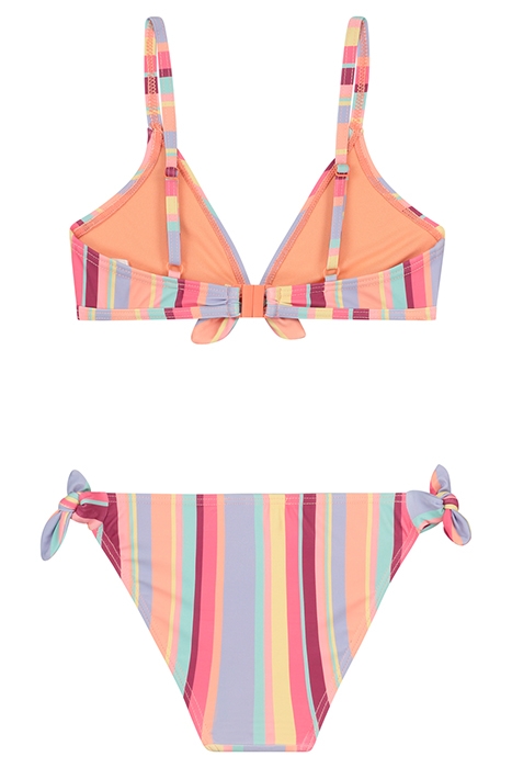 GIRLS ROSIE BIKINI SET MYKONOS STRIPE BLUSH PINK 2