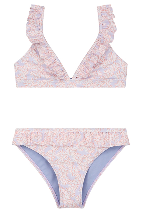 GIRLS BELLA BIKINI SET MADEIRA FLOWER LAVENDER PURPLE 1