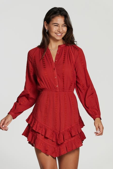 LADIES ROUEN DRESS CLOVER STRIPE 1