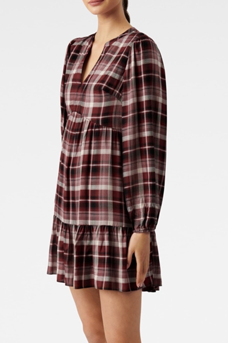 CLAUDIA CHECK SMOCK DRESS CHECK 4