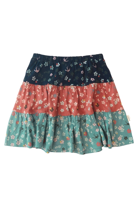 FREYA TIERED SKIRT TEAL MLT 2