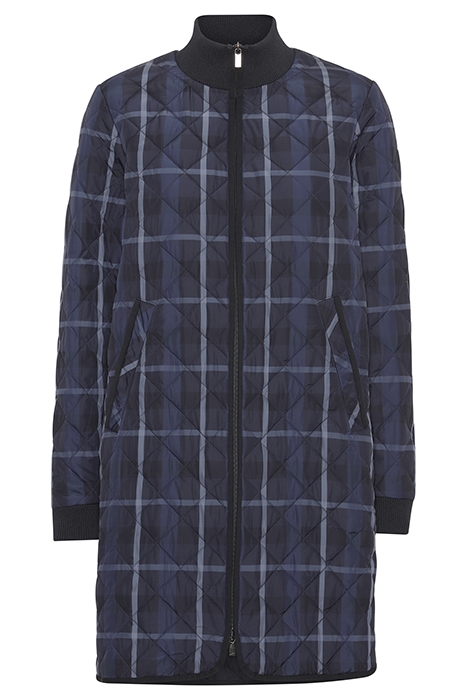 10 ART06TARTAN PADDED COAT TRUE NAVY 1