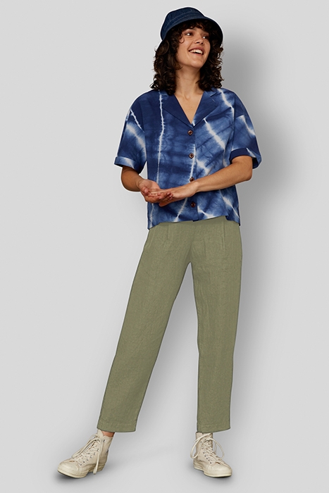 LOURDES LEAF GREEN LINEN LEAF GREEN LINEN 2