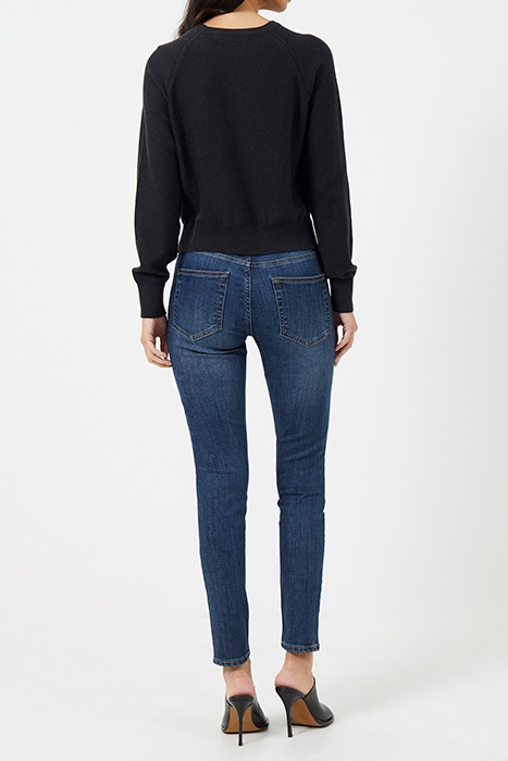 SUPERSOFT DOUBLE RAGLAN CREW CHARCOAL MEL 3