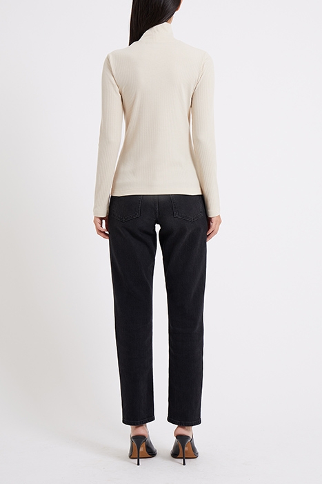 TALIE MODAL JERSEY HIGH NECK TOP CLASSIC CREAM 4