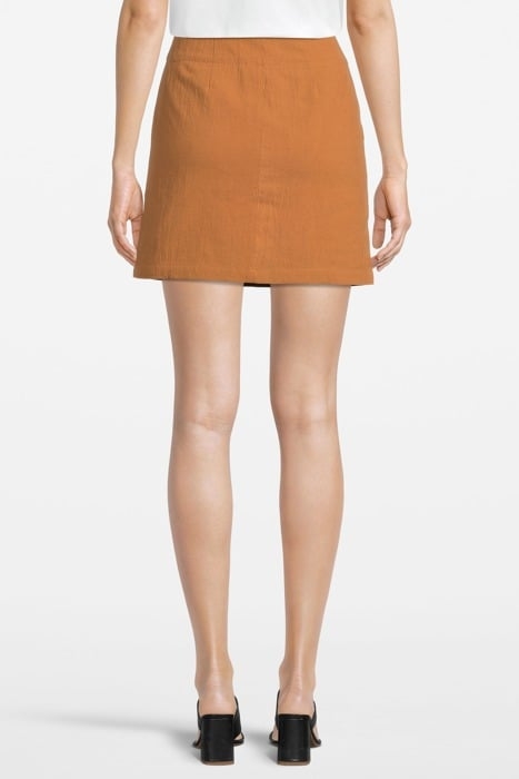 FABIENNE COTTON SKIRT SOFT BROWN 3