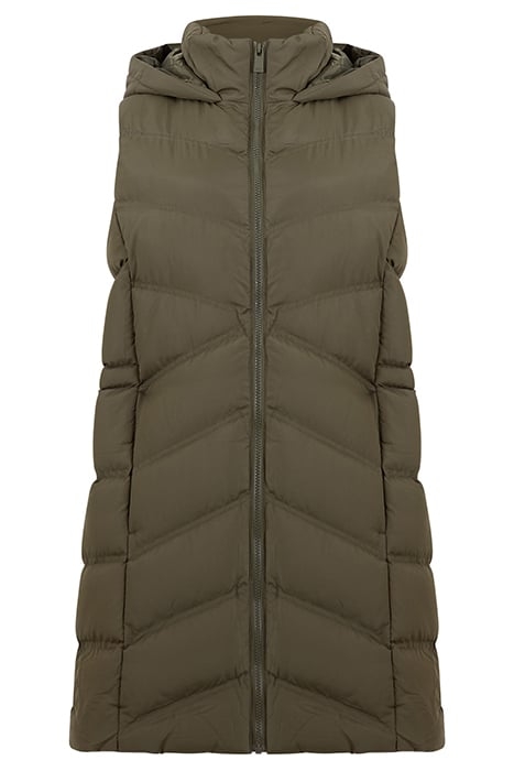 GILET ROW HOOD MID KHAKI 1